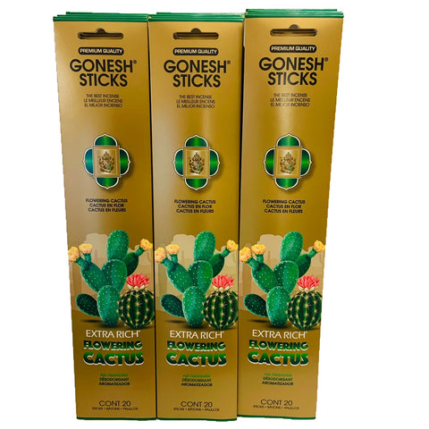 Flowering Cactus 20本 X 12袋セット(240本) GONESH インセンス スティック